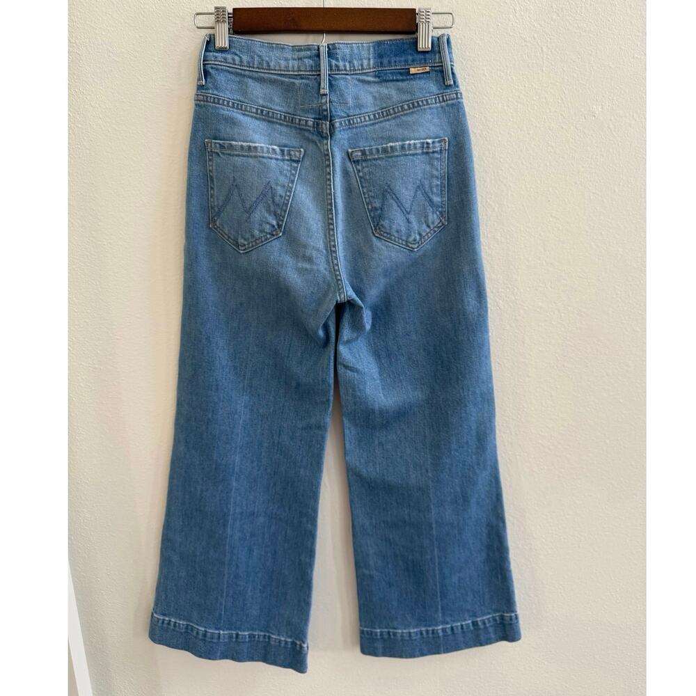 Mother SUPERIOR 25 The Swooner Roller Yoke Front Crop Wide Leg Post No Bills - Picture 5 of 16